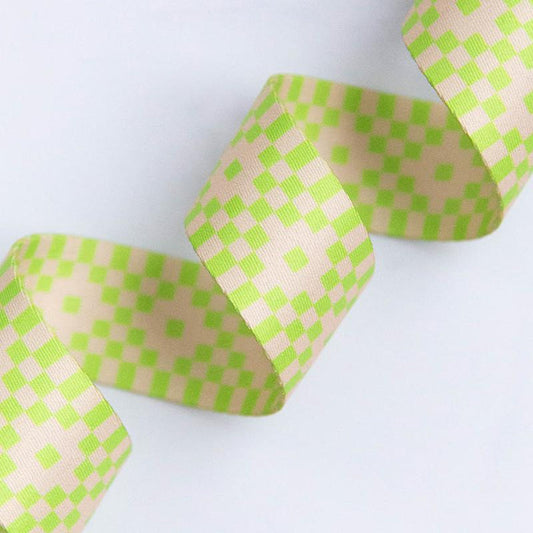 Bitmapped Neon Yellow Webbing 1.5"
