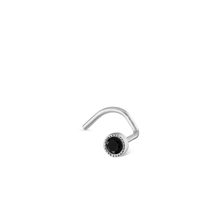 White Gold / 1.5mm / Right Bend