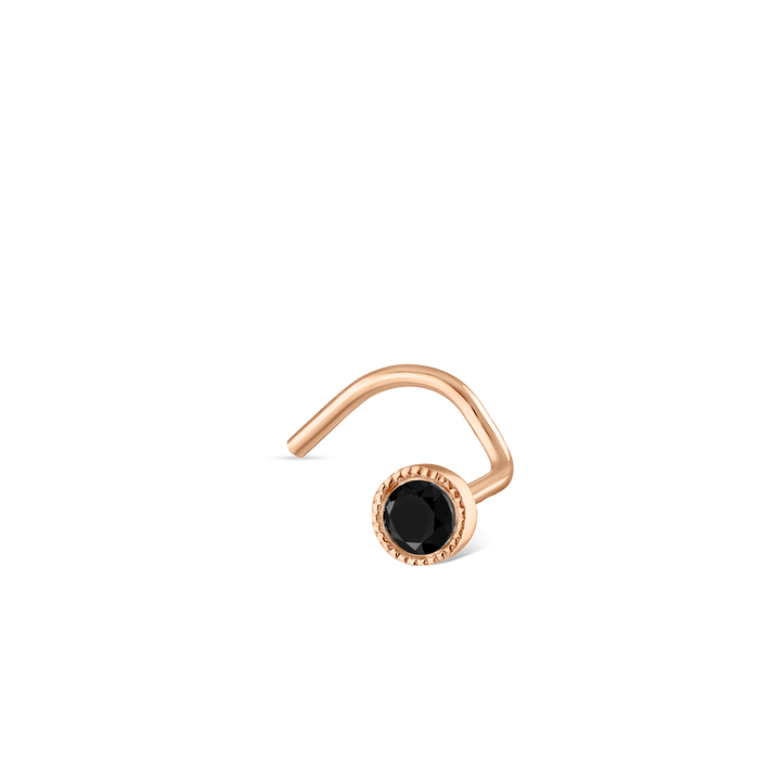 Rose Gold / 2mm / Right Bend