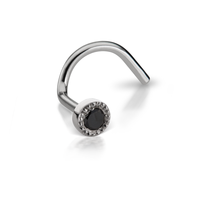 Black Diamond Scalloped Set Nostril Screw