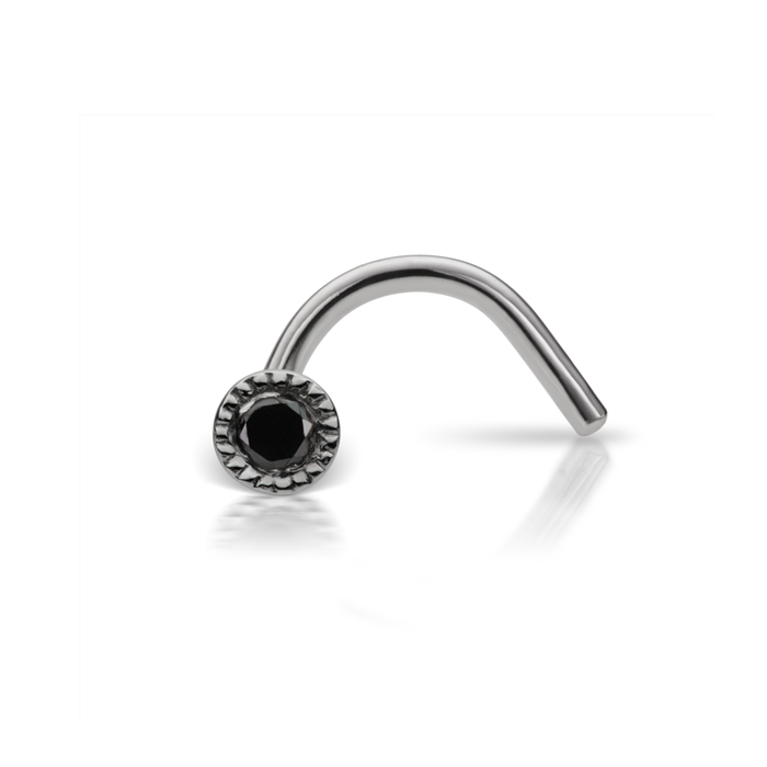 Black Diamond Scalloped Set Nostril Screw