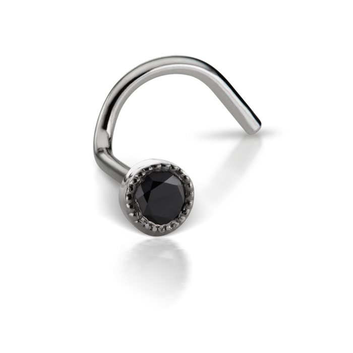Black Diamond Scalloped Set Nostril Screw