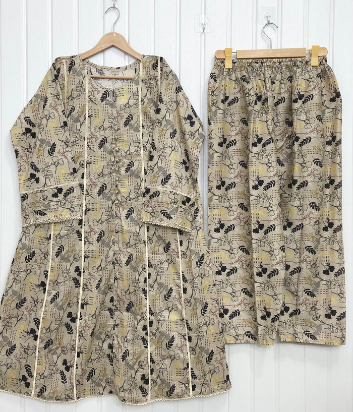 Blossom Printed | Lawn Frocks D-707