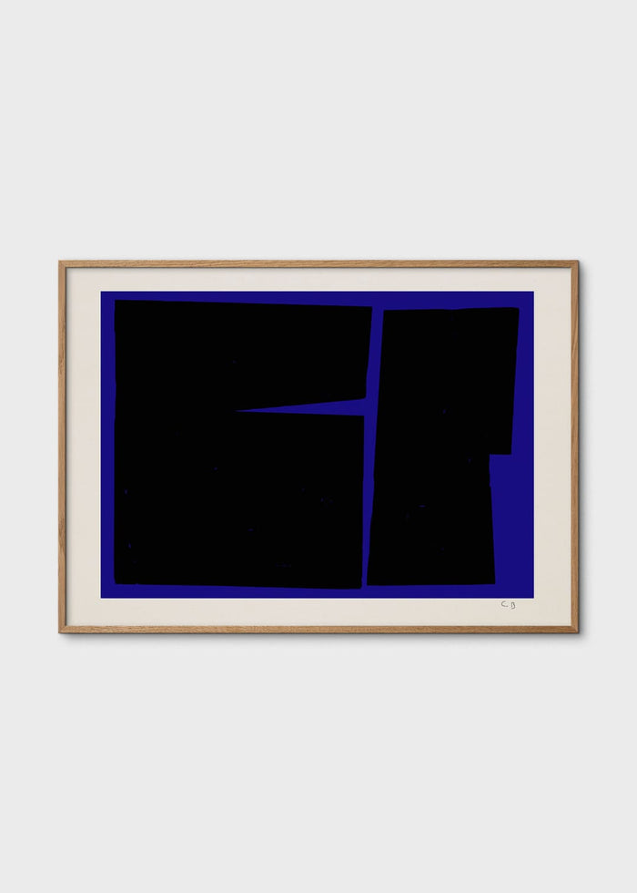 Blue Geometric 02 by Bycdesign Studio