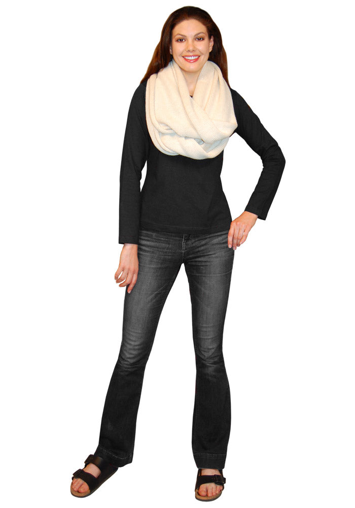 Bolivian Knitted Alpaca Infinity Scarf