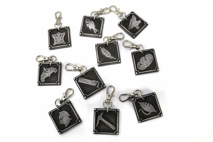 Botanist FFXIV Gathering Charm - BTN Metal Resin, Disciple of the Land Final Fantasy 14 FF14 - LootCaveCo