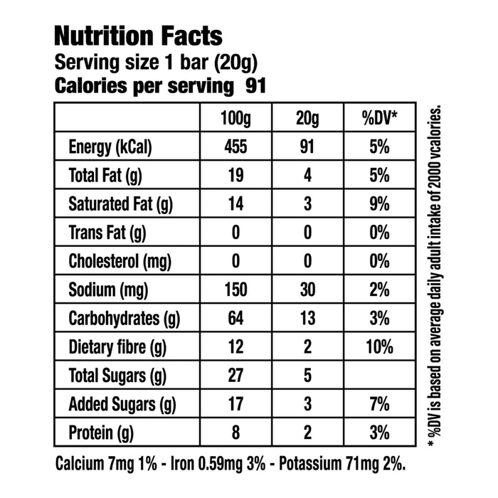 Box of 12 Kids Snack Bars (20g x 12)