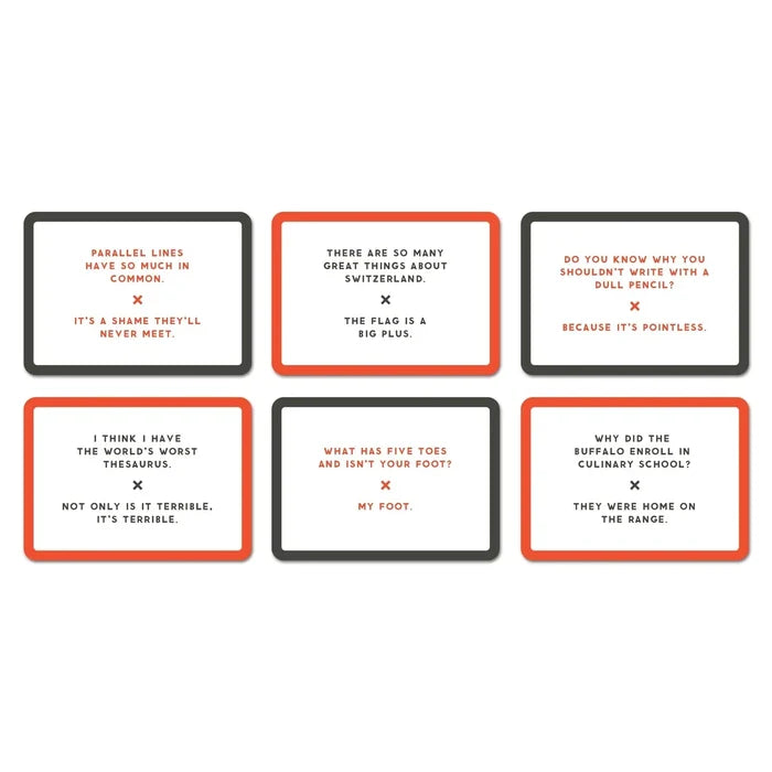Brass Monkey Emergency Dad Jokes Card Set