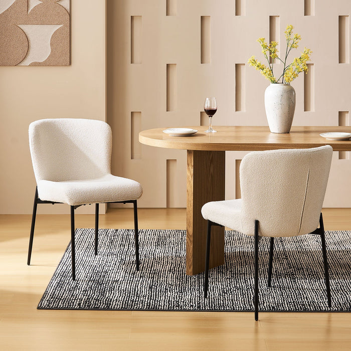 Celeste Boucle Dining Chair