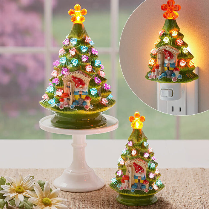 Ceramic Luminous Tree Desktop LED Ornaments Small Night Lamp 🇨🇳