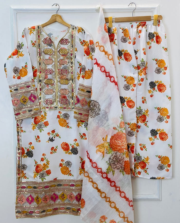 Chandni 3PC (Silk) D-242