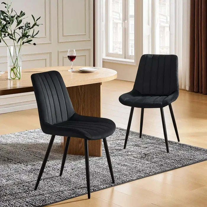 Black / Velvet / Set of 2