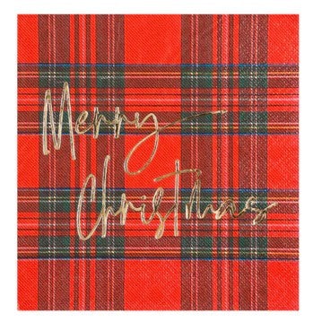 Merry Christmas Red Plaid