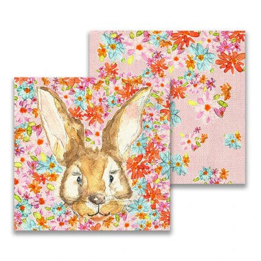 Rabbit Face & Flowers