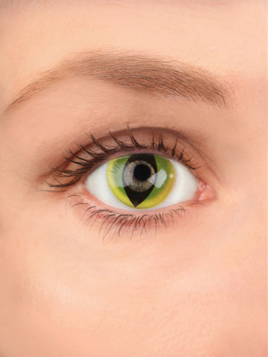 Costume Contact Lenses | Yellow Cat Eye-Image 1
