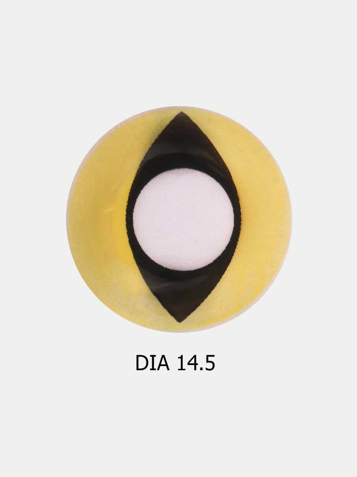 Costume Contact Lenses | Yellow Cat Eye-Image 2