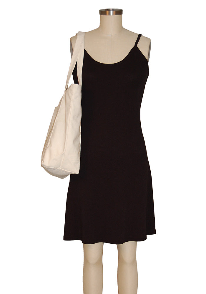 Cotton Duck Tote Bag with Zipper Closure