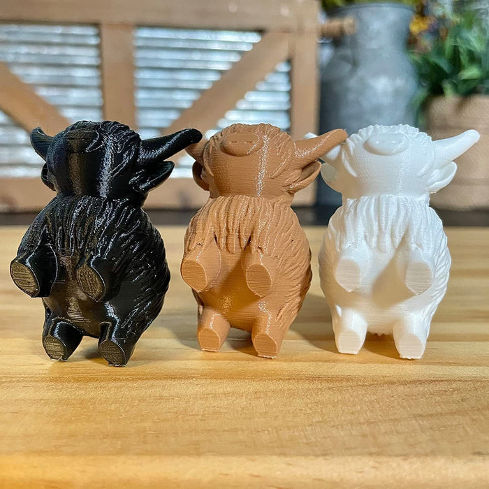 Creative Home Animal Highland Cow Ornaments Decorations 🇨🇳