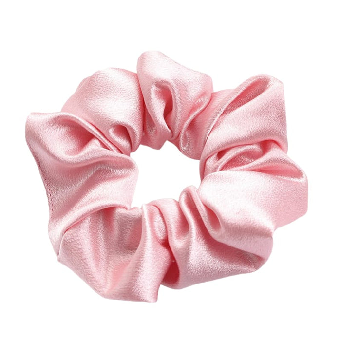 Crepe Satin Scrunchie: Cotton Candy