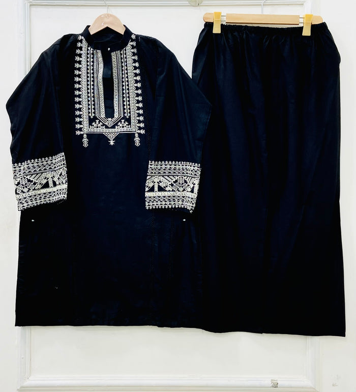 Cross-Stitch | Embroidered 2PC D:687