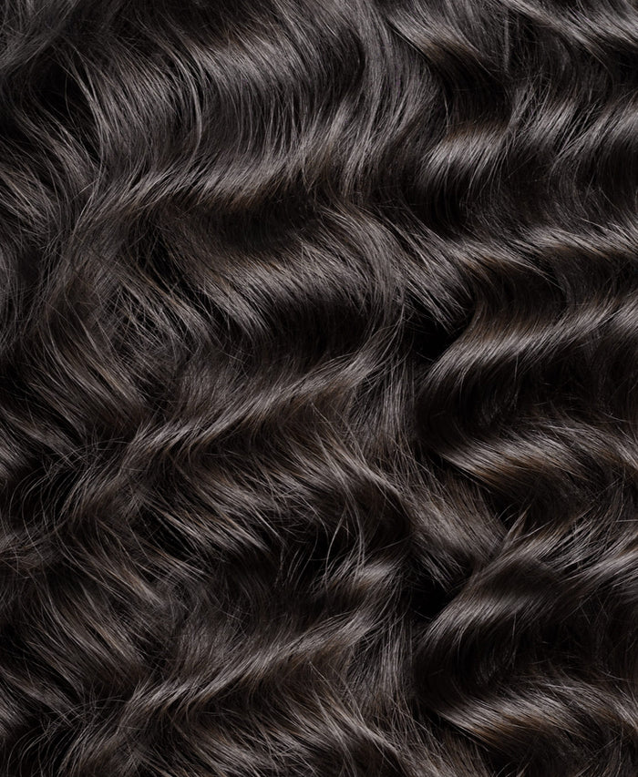curly ponytail - natural black.
