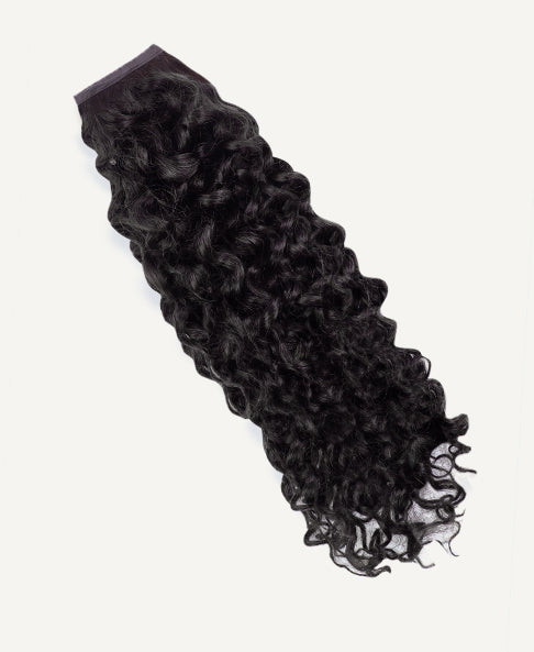 curly ponytail - natural black.