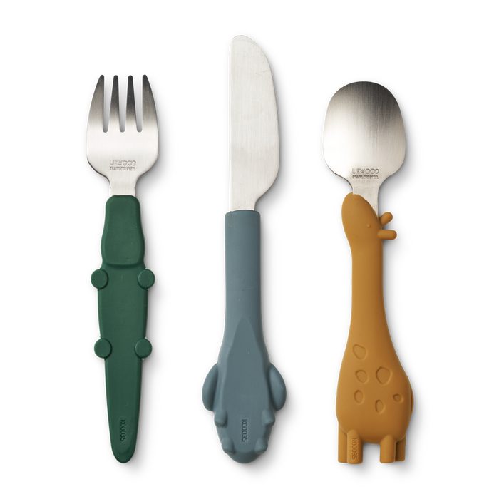 Liewood - Cutlery Set - Golden Caramel Mix - Back