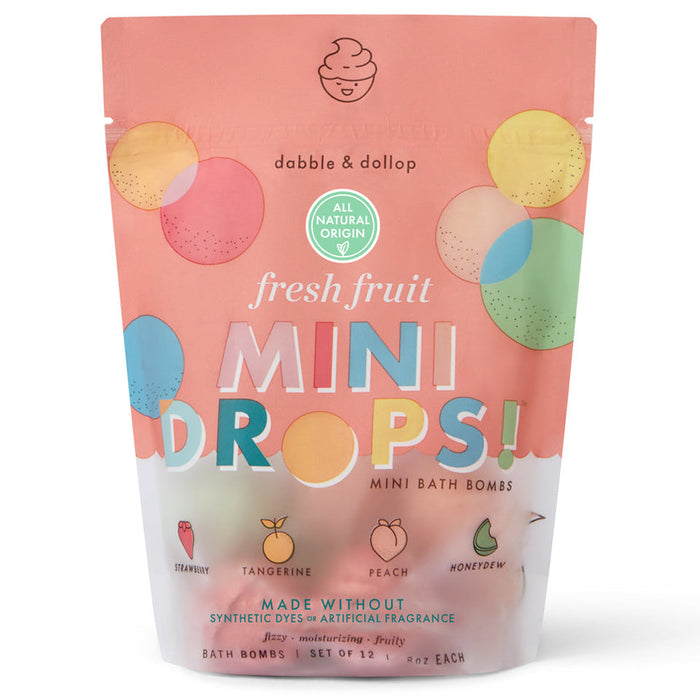 Dabble & Dollop Fresh Fruit Mini Bath Bombs