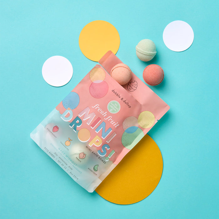 Dabble & Dollop Fresh Fruit Mini Bath Bombs