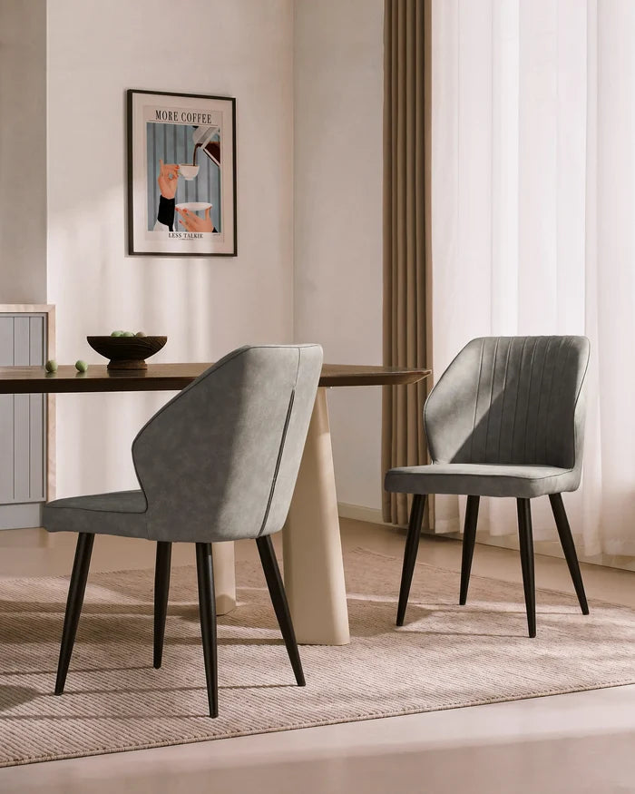 Danforth Faux Leather Dining Chairs [Set of 2]