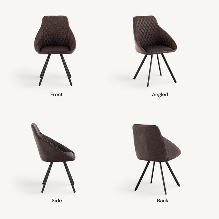 Deluna Faux Leather Dining Chair