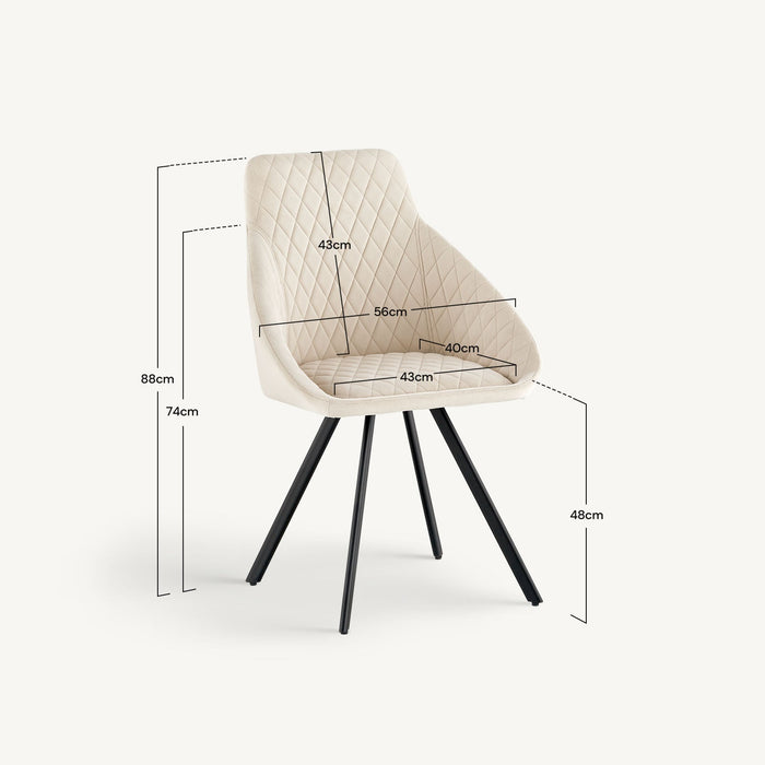Deluna Velvet Dining Chair