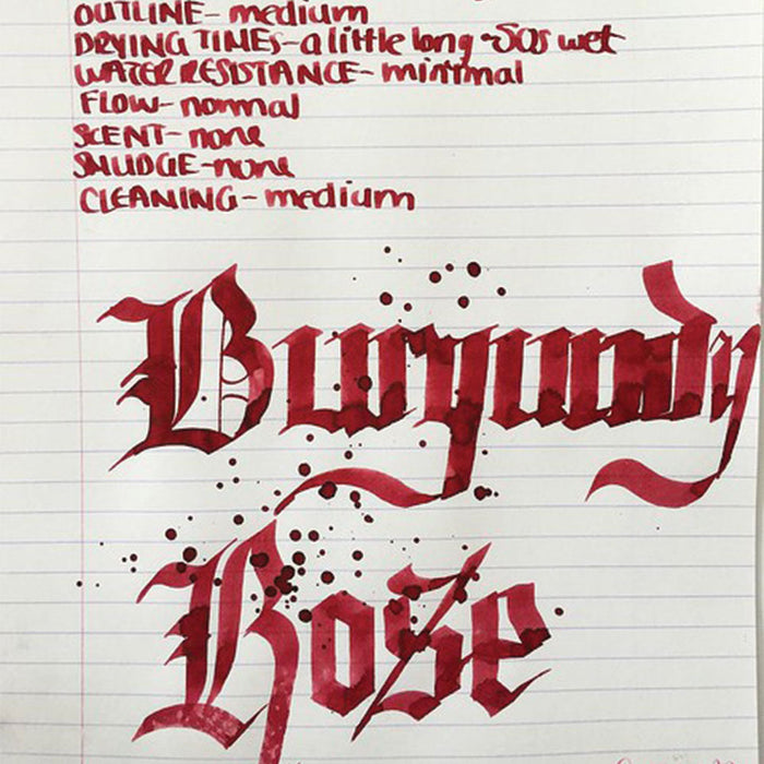 Diamine Flower Burgundy Rose Fountain Pen Ink