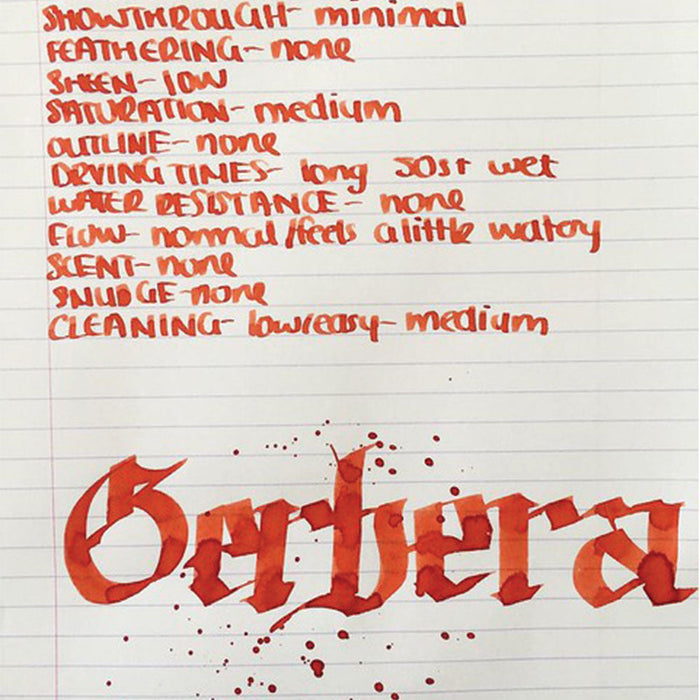 Diamine Flower Gerbera Fountain Pen Ink