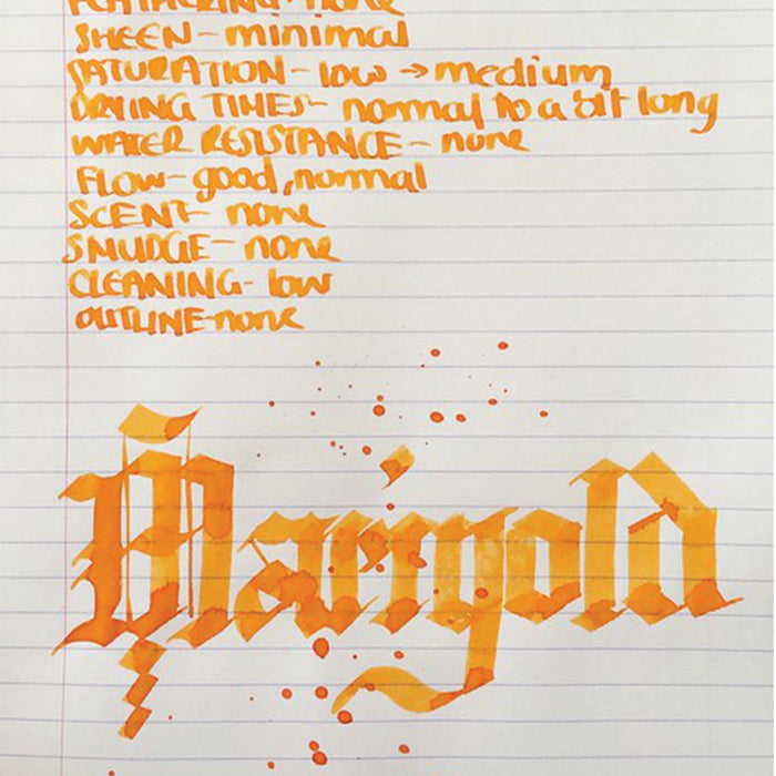 Diamine Flower Marigold Fountain Pen Ink