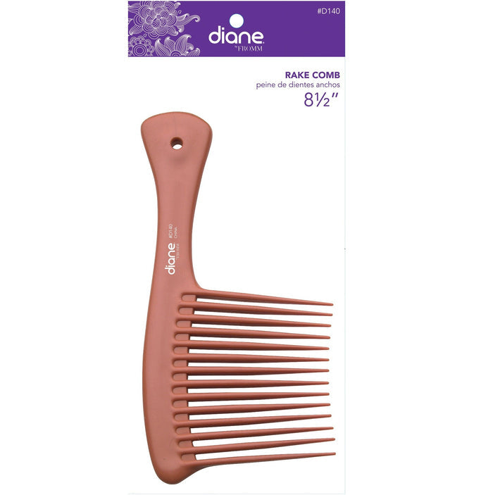 DIANE RAKE COMB - 8 1/2" # D140 - Dozen Pack - Palms Fashion Inc.