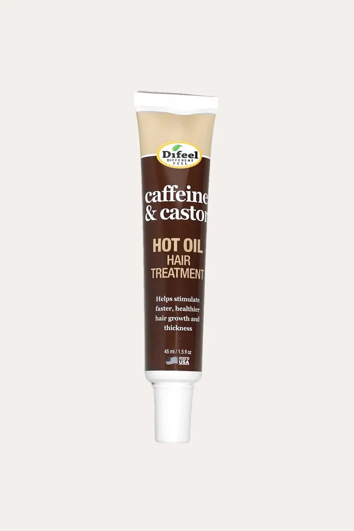 DIFEEL CAFFEINE & CASTOR HOT OIL HAIR TREATMENT 1.5oz DIFEEL