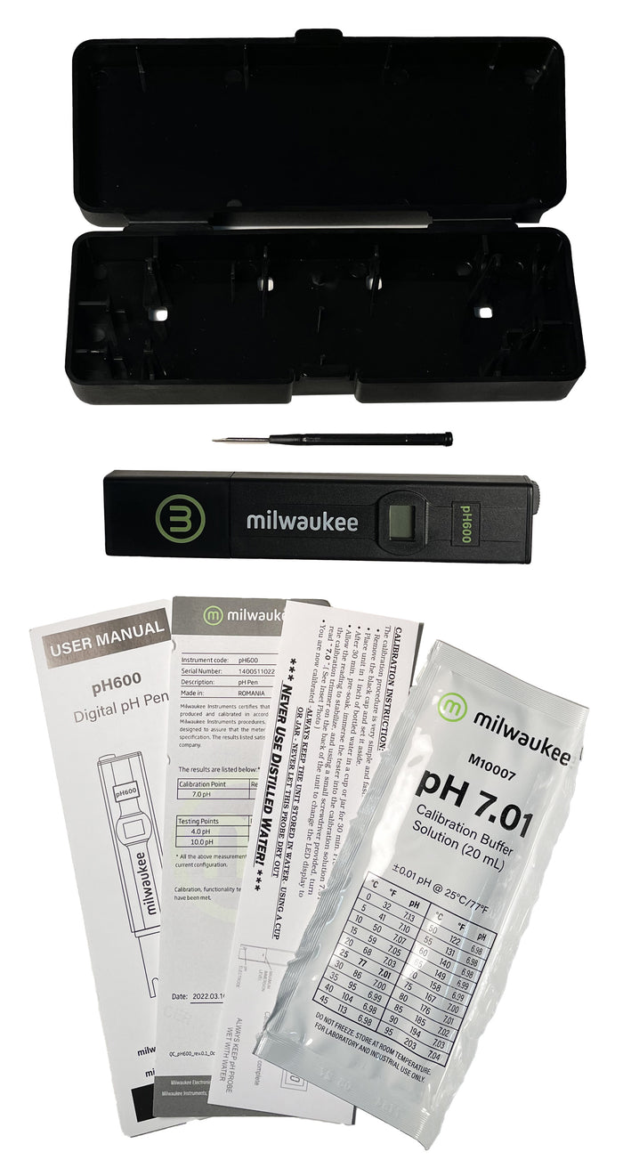 Digital pH Meter w/Manual Calibration