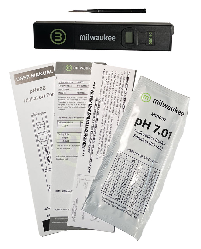 Digital pH Meter w/Manual Calibration