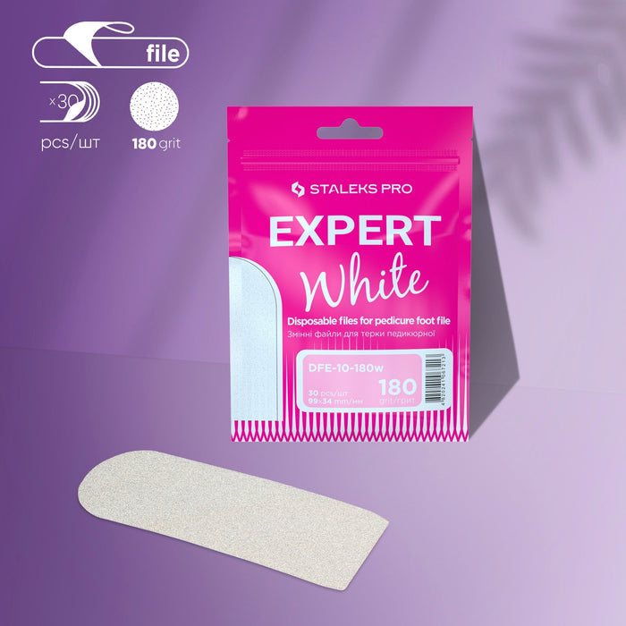 Disposable Adhesive Files for Metal Pedicure Foot File - EXPERT 10 (30 pc)-Abrasives-STALEKS PRO-180 grit-Gel Essentialz