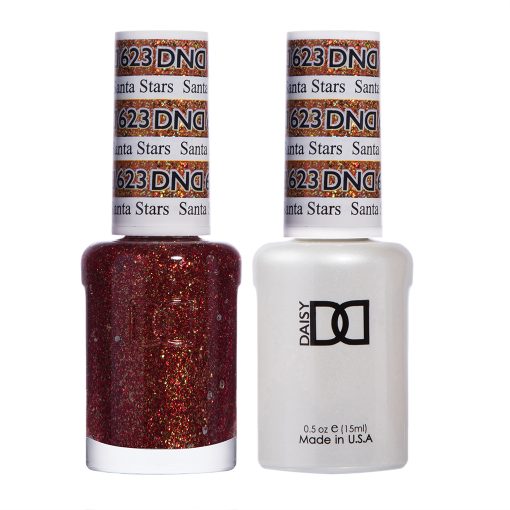 DND Gel Nail Polish Duo 623 - Santa Stars