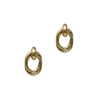Double Oval Ring Earrings