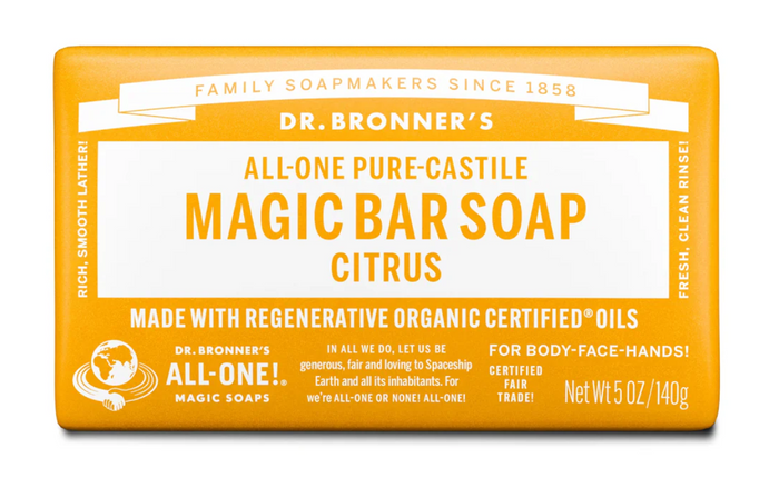 Dr. Bronner's All-One Pure Citrus Castile Bar Soap 5 oz