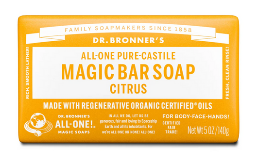 Dr. Bronner's All-One Pure Citrus Castile Bar Soap 5 oz