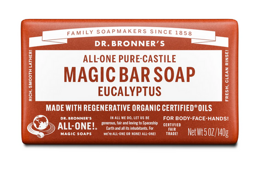 Dr. Bronner's All-One Pure Eucalyptus Castile Bar Soap 5 oz