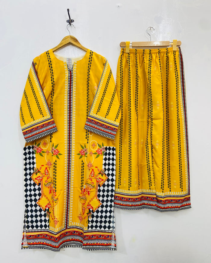Dreamy Long Co-Ord Set (Swiss Silk) D-115