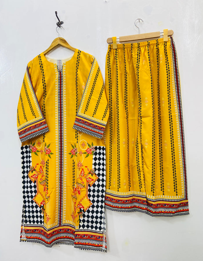 Dreamy Long Co-Ord Set (Swiss Silk) D-115