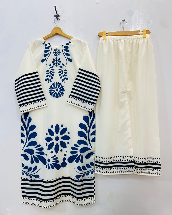 Dreamy Long Co-Ord Set (Swiss Silk) D-124