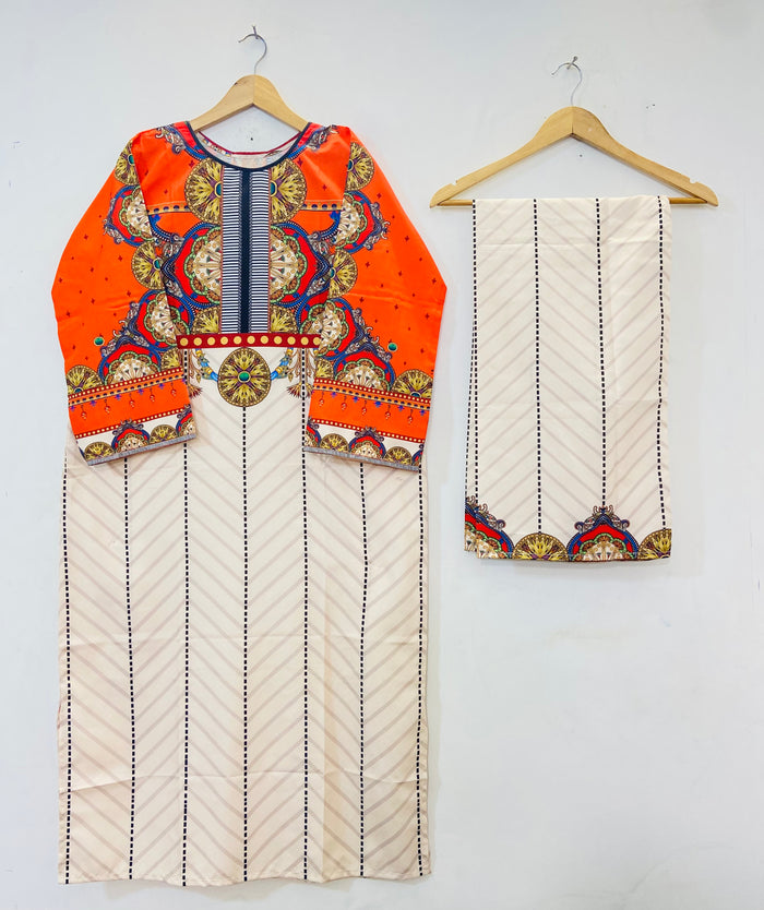 Dreamy Long Co-Ord Set (Swiss Silk) D-76