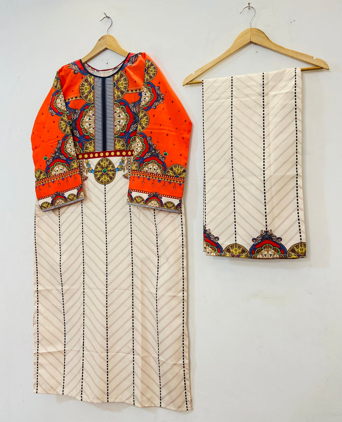 Dreamy Long Co-Ord Set (Swiss Silk) D-76